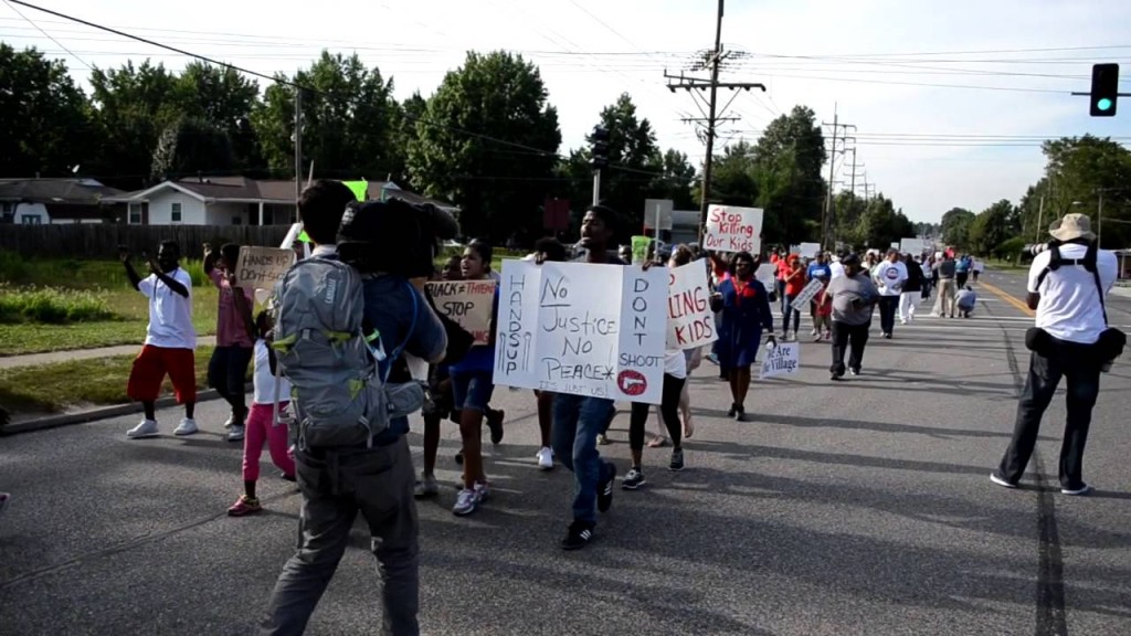 Michael Brown March In Ferguson