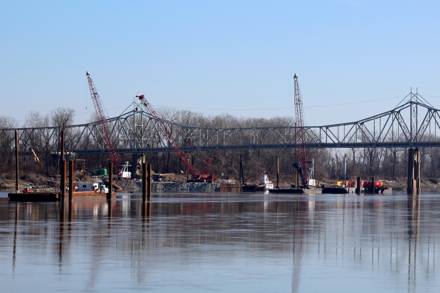 Cranes On The Water